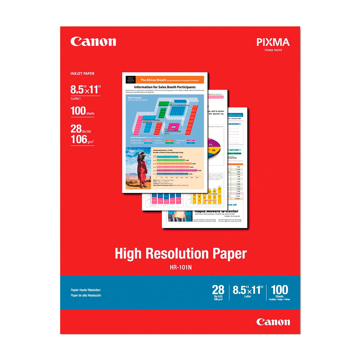 Canon Papel de Alta Resolución | 8.5" X 11" | 100 Hojas