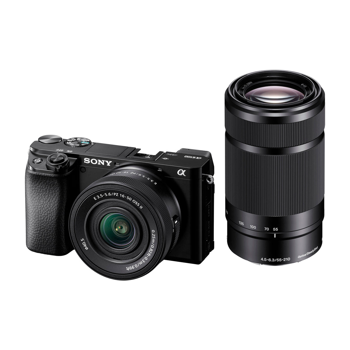 Sony a6100 Alpha Cámara Digital Mirrorless con Lentes 16-50mm OSS II y 55-210mm | ILCE-6100X