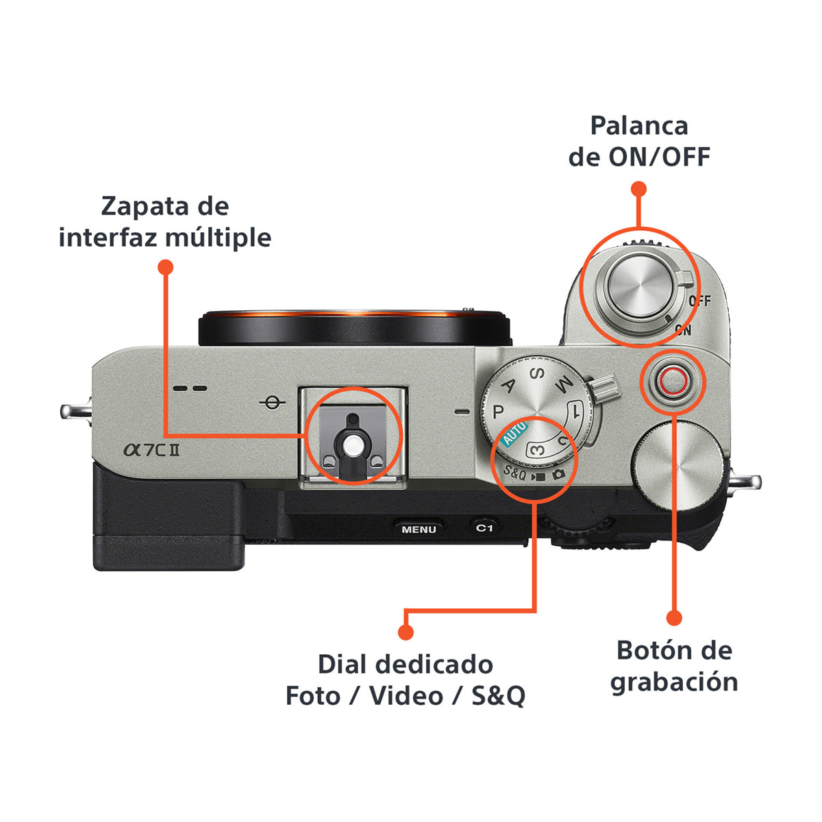 Sony a7C Alpha Cámara Digital Mirrorless Body | ILCE-7C | Full Frame | Plateado