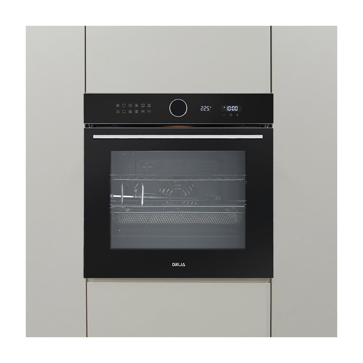 Drija Índico 60 Air Eléctrico Horno Multifuncional Empotrable Eléctrico | Puerta de Triple Vidrio | 250°C