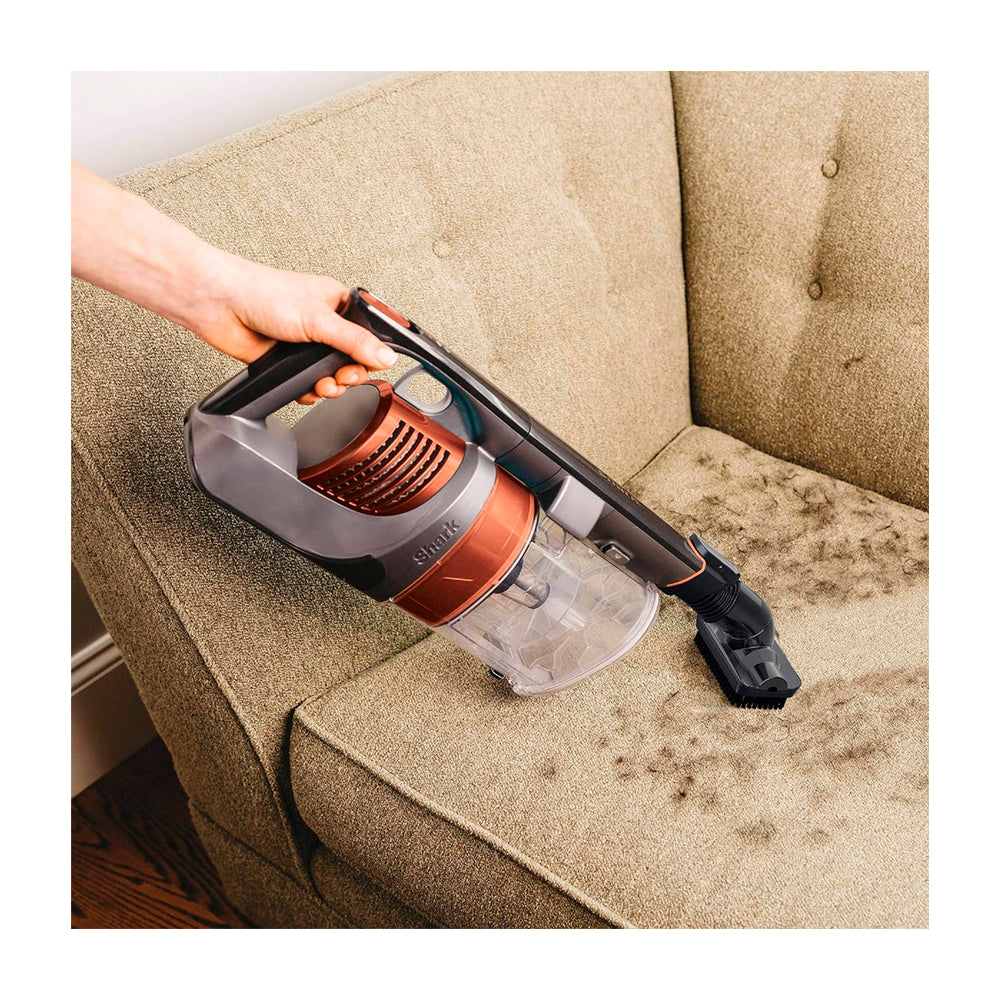 Shark Pet Cordless Aspiradora Inalámbrica | Succión Potente | CleanTouch | Recipiente XL | Gris Naranja