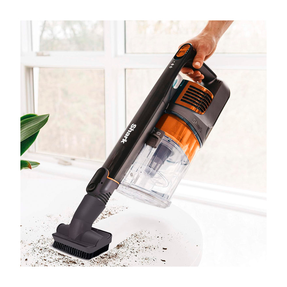 Shark Pet Cordless Aspiradora Inalámbrica | Succión Potente | CleanTouch | Recipiente XL | Gris Naranja
