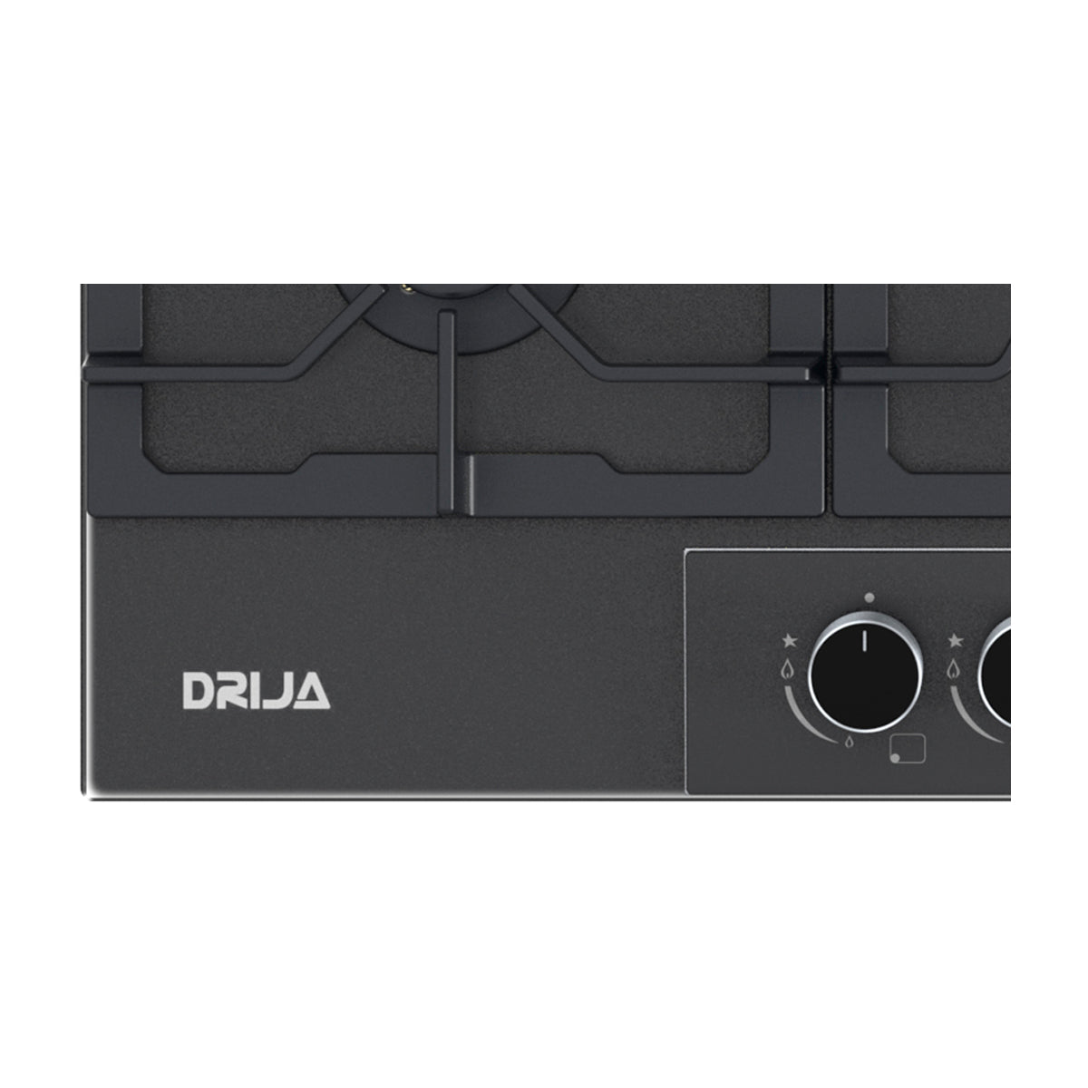 Drija Italia 60 Estufa Empotrable a Gas de Vidrio Templado | 4 Quemadores | 4 Válvulas de Seguridad