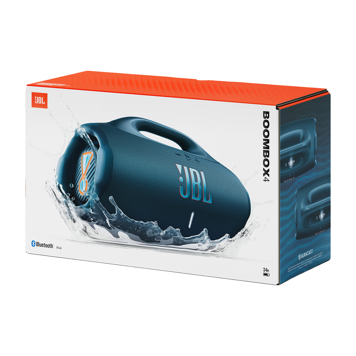 JBL Boombox 4 Bocina Portátil Bluetooth Waterproof | Auracast | 34H | IP68 | Azul