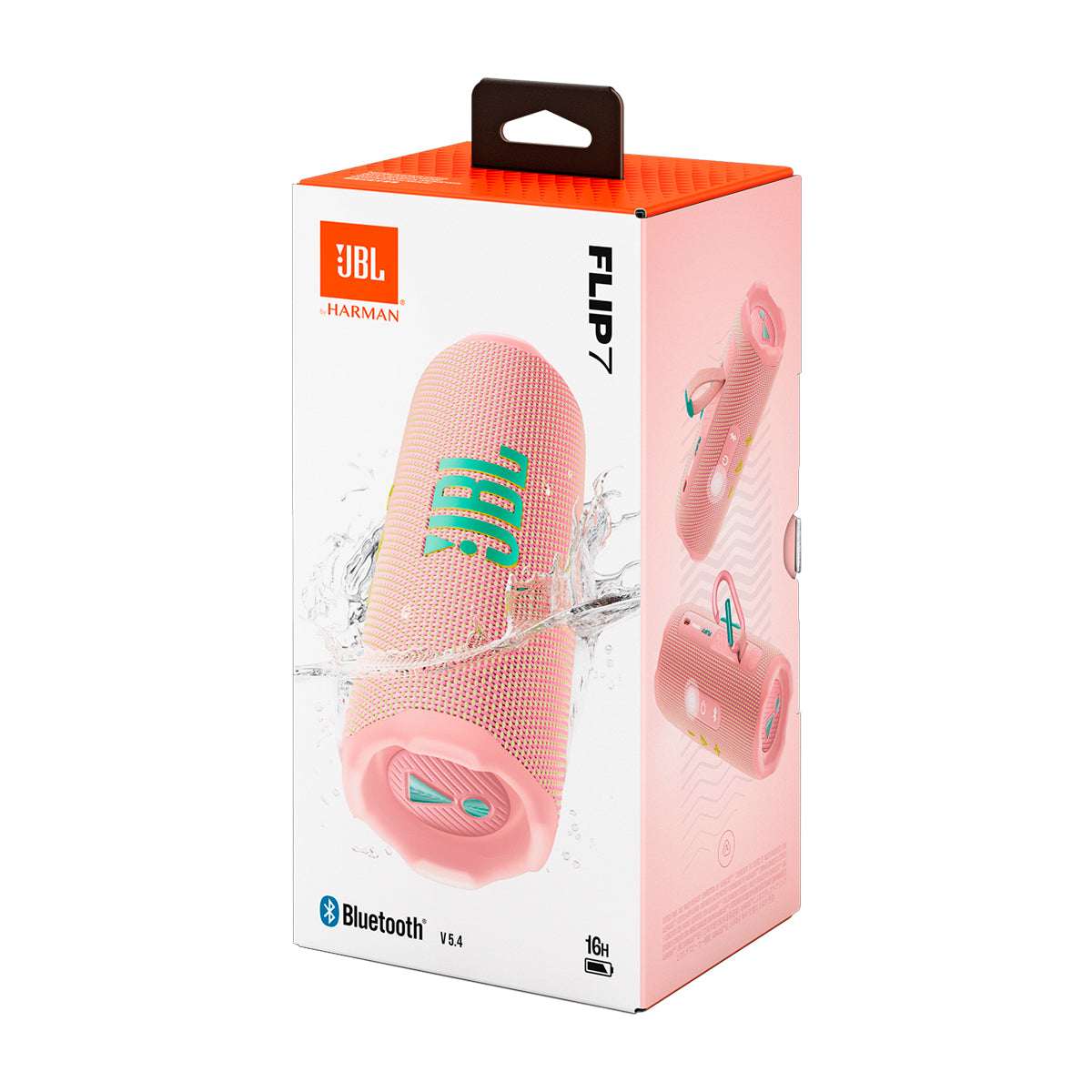 JBL Flip 7 Bocina Portátil Bluetooth Waterproof | AI Sound Boost | 16H | IP68 | Rosa