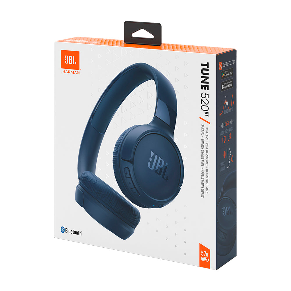 JBL Tune 520BT Audífonos Inalámbricos Bluetooth On-Ear | Azul