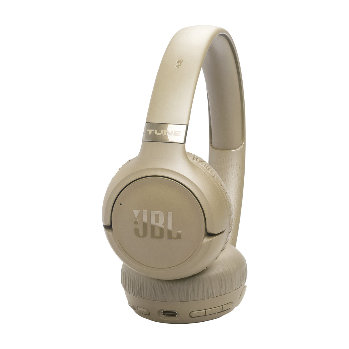 JBL Tune 680NC Audífonos Inalámbricos Bluetooth On-Ear | Adaptive Noise Cancelling | Beige