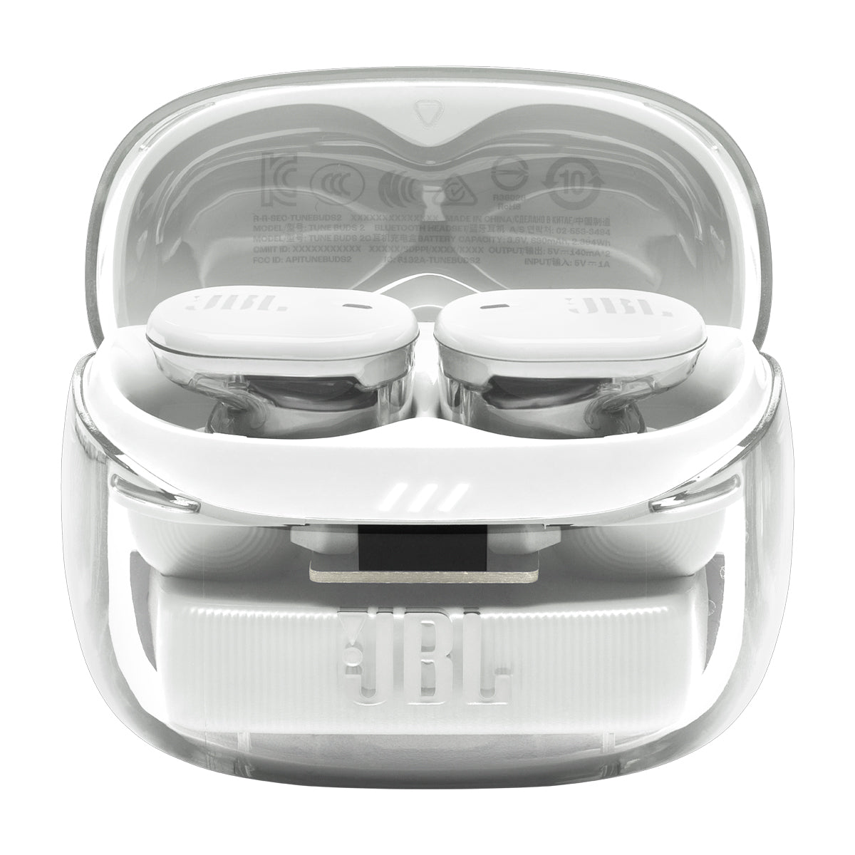 JBL Tune Buds 2 Ghost Edition True Wireless Audífonos Inalámbricos Bluetooth | Adaptive Noise Cancelling | Blanco