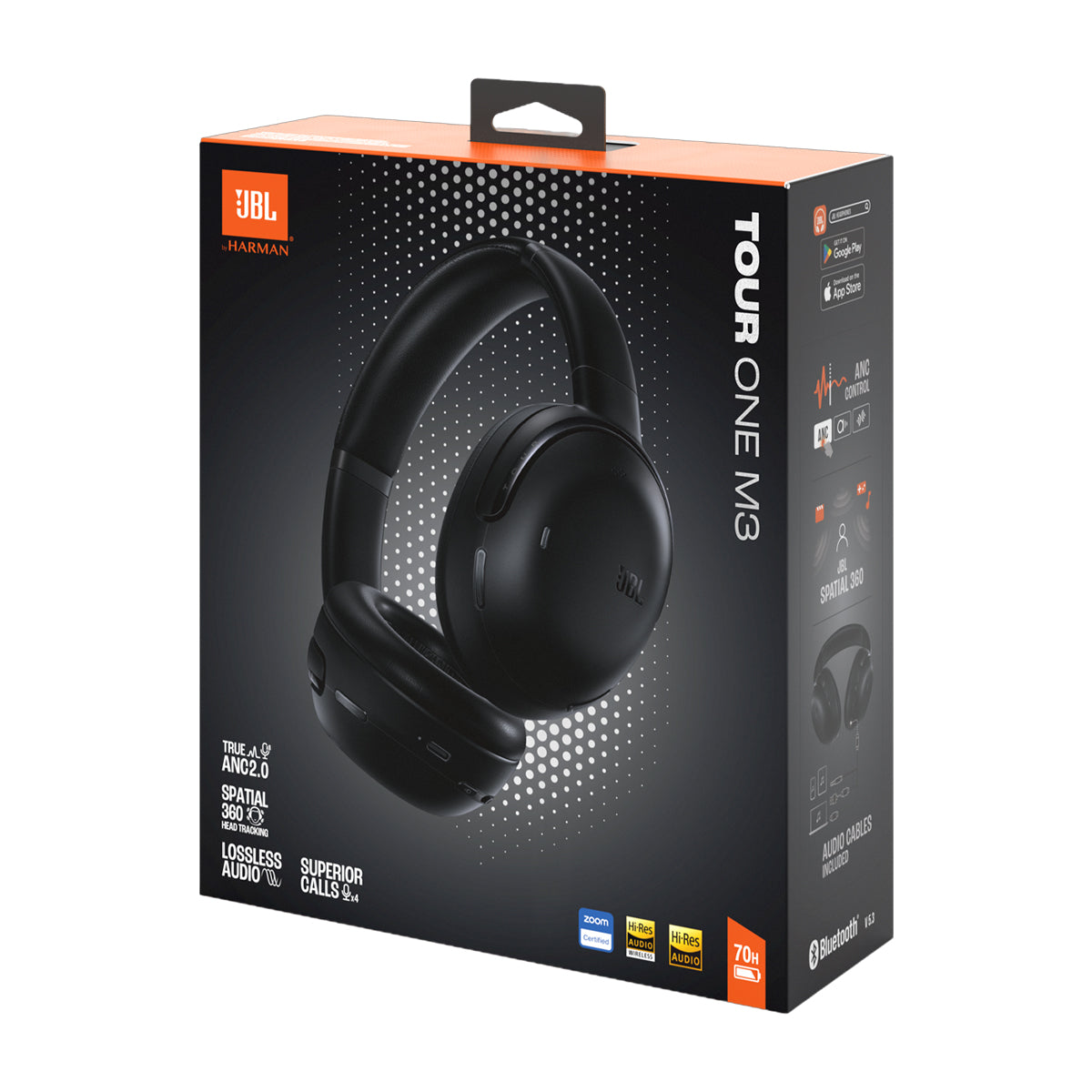 JBL Tour One M3 Audífonos Inalámbricos Bluetooth Over-Ear | True Adaptive Noise Cancelling | Negro