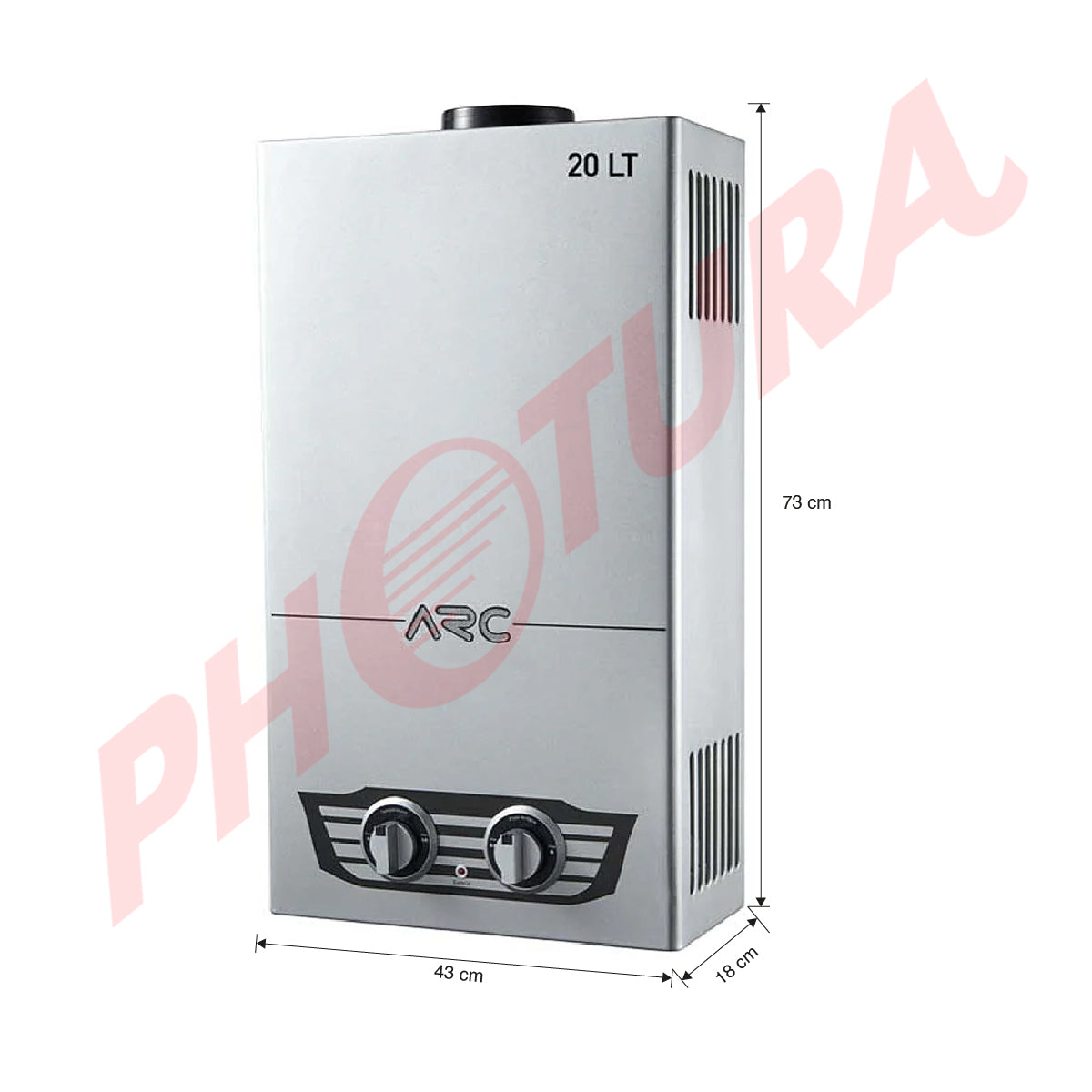 ARC Calentador de Agua a Gas | 40KW | 20L