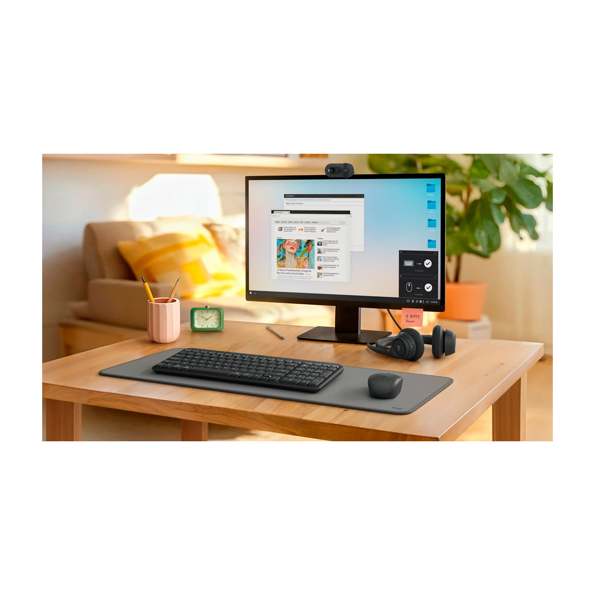 Logitech K250 Teclado Inalámbrico | Plug & Play | A Prueba de Salpicaduras | Negro