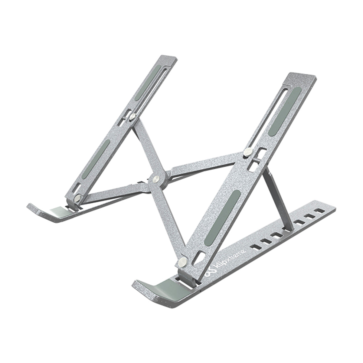Klip Xtreme Soporte para Laptops Flexus | Plegable | Aluminio | 7 niveles | Hasta 15.6"