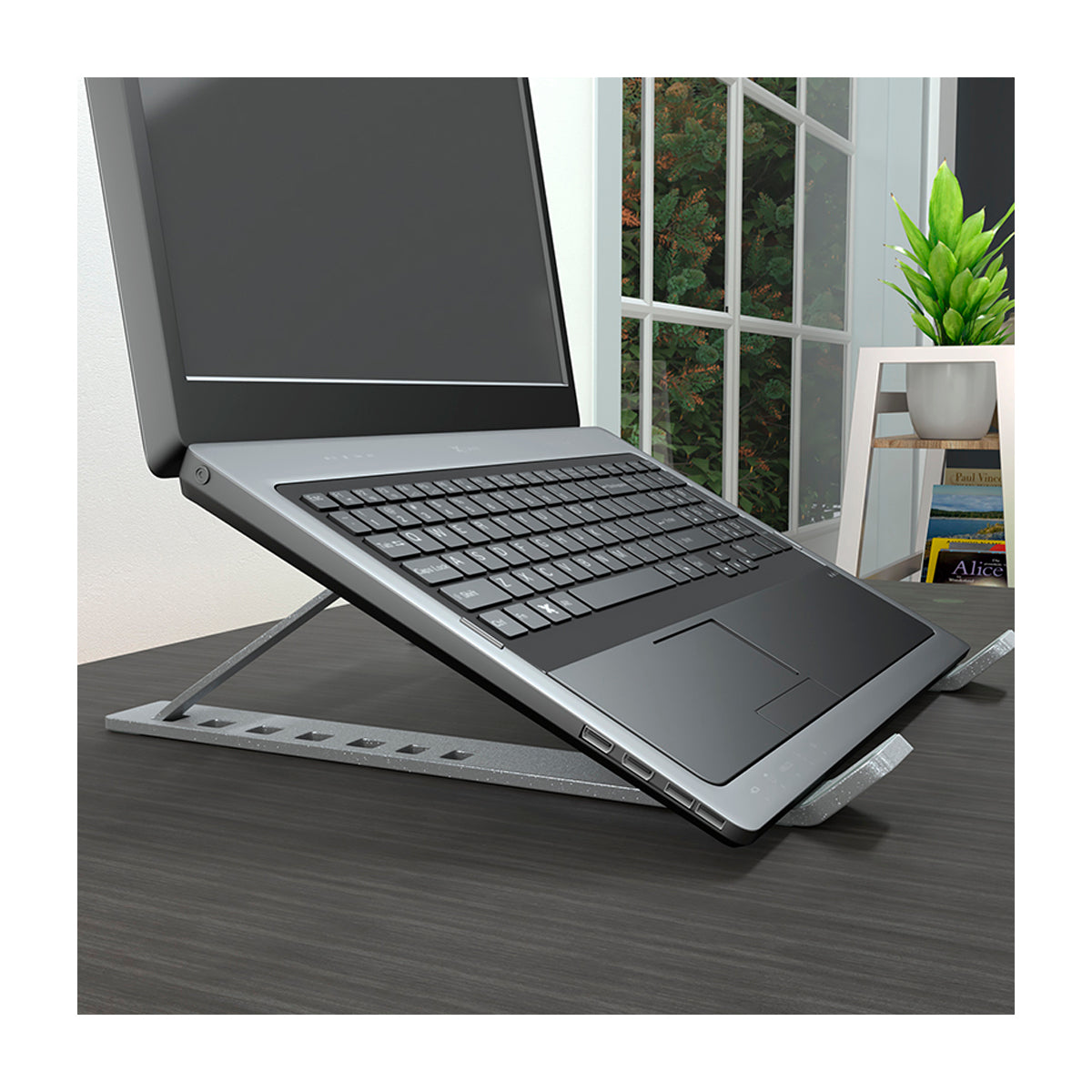 Klip Xtreme Soporte para Laptops Flexus | Plegable | Aluminio | 7 niveles | Hasta 15.6"