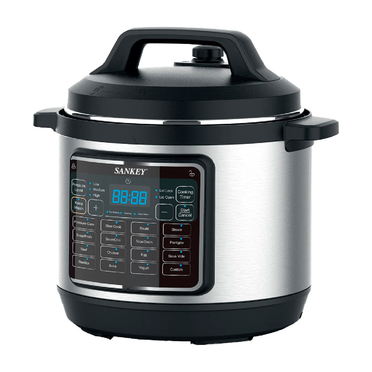 Sankey Olla Multifuncional de 8L | 20 Programas | Cocción al vacío | Revestimiento de Cerámica