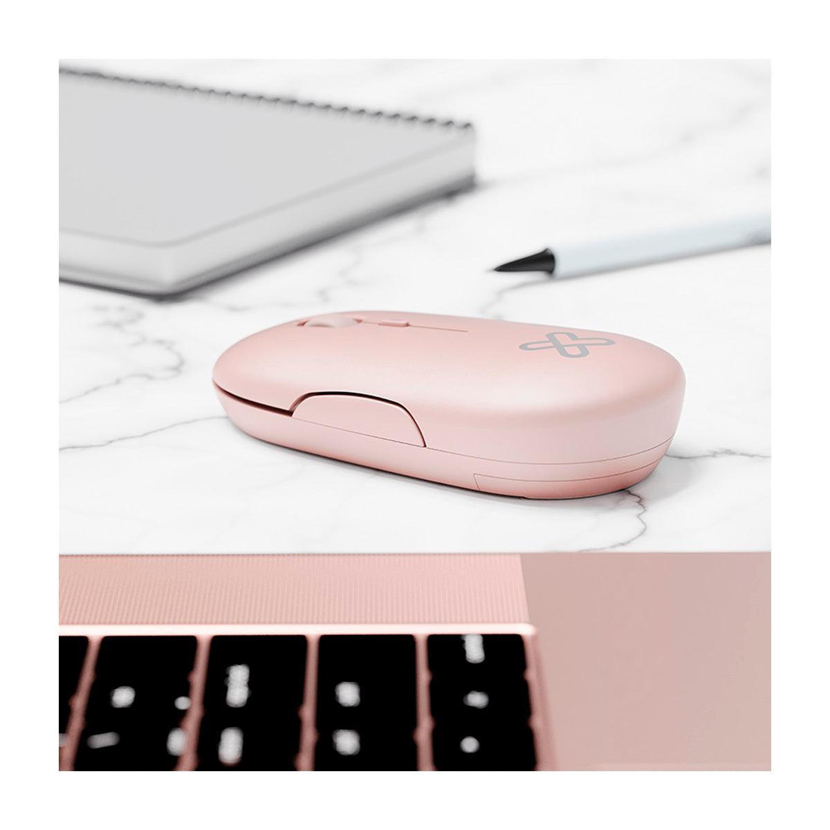 Klip Xtreme SlimSurfer Mouse Inalámbrico | Rosado