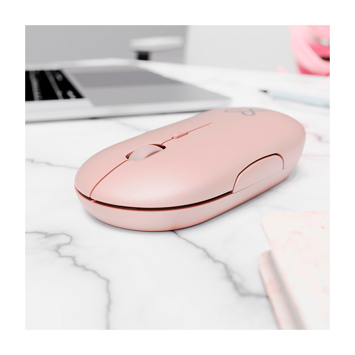 Klip Xtreme SlimSurfer Mouse Inalámbrico | Rosado
