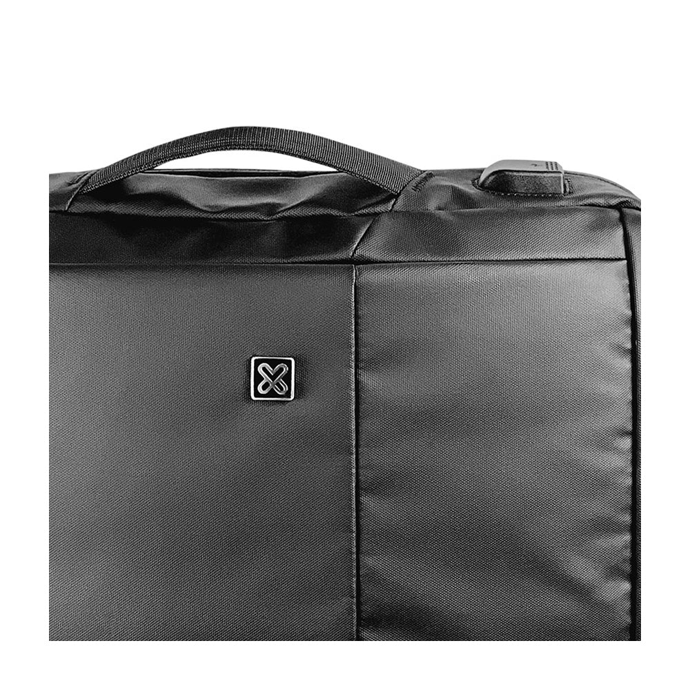 Klip Xtreme Bizman Mochila / Maletín 2-en-1 para Laptop de hasta 15.6" | Negro