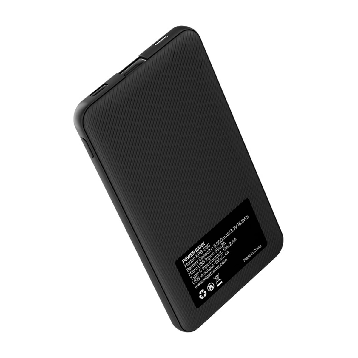 Klip Xtreme Power Cell Lite Batería Portátil para Smartphones y Tablets | 5000Mah | Negro