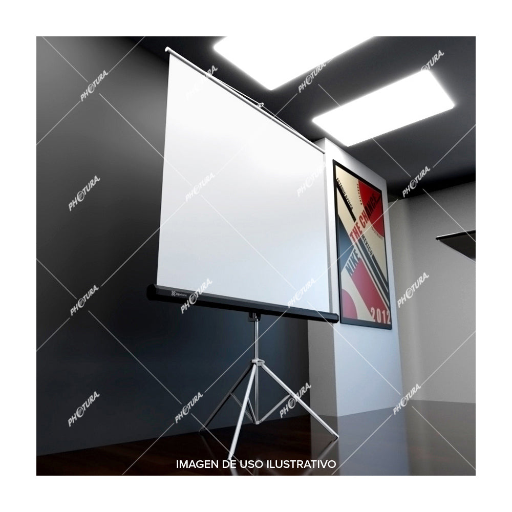 Klip Xtreme Pantalla para Proyector de 120" | Diseño Portátil con Trípode | 4:3