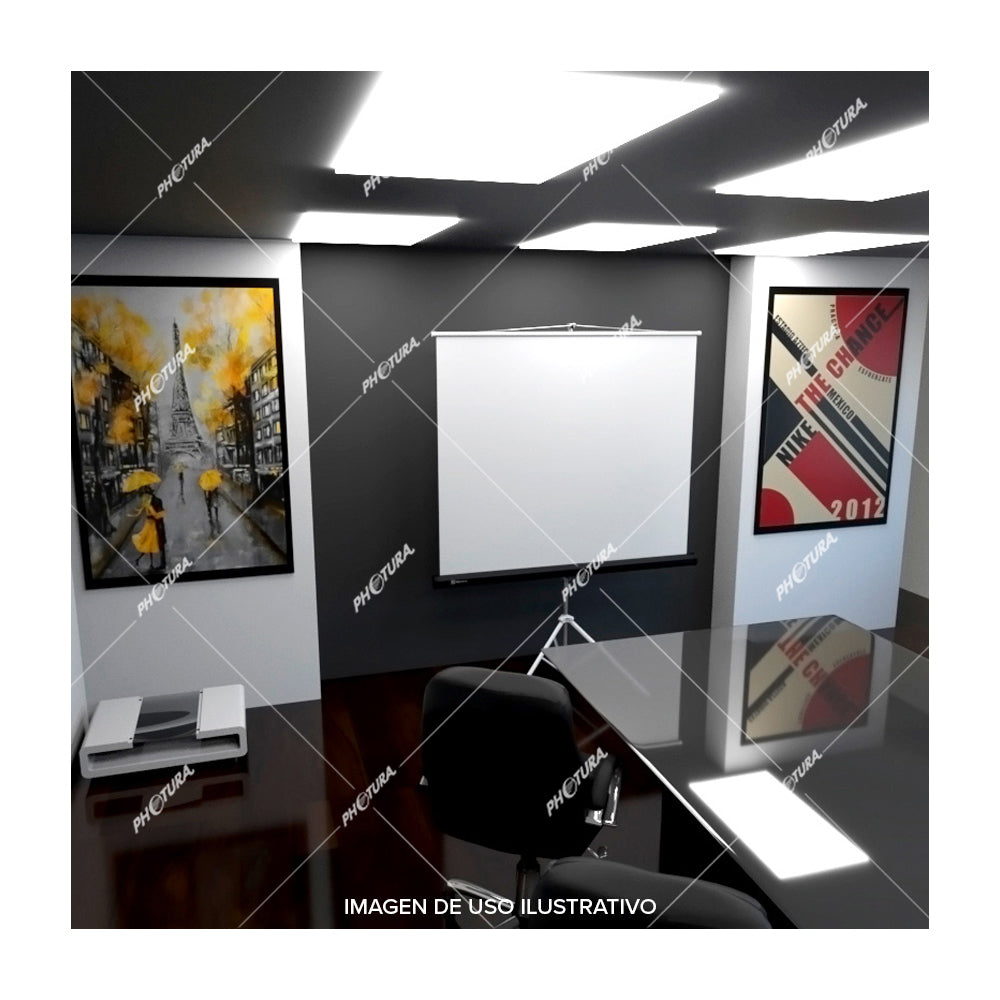 Klip Xtreme Pantalla para Proyector de 120" | Diseño Portátil con Trípode | 4:3