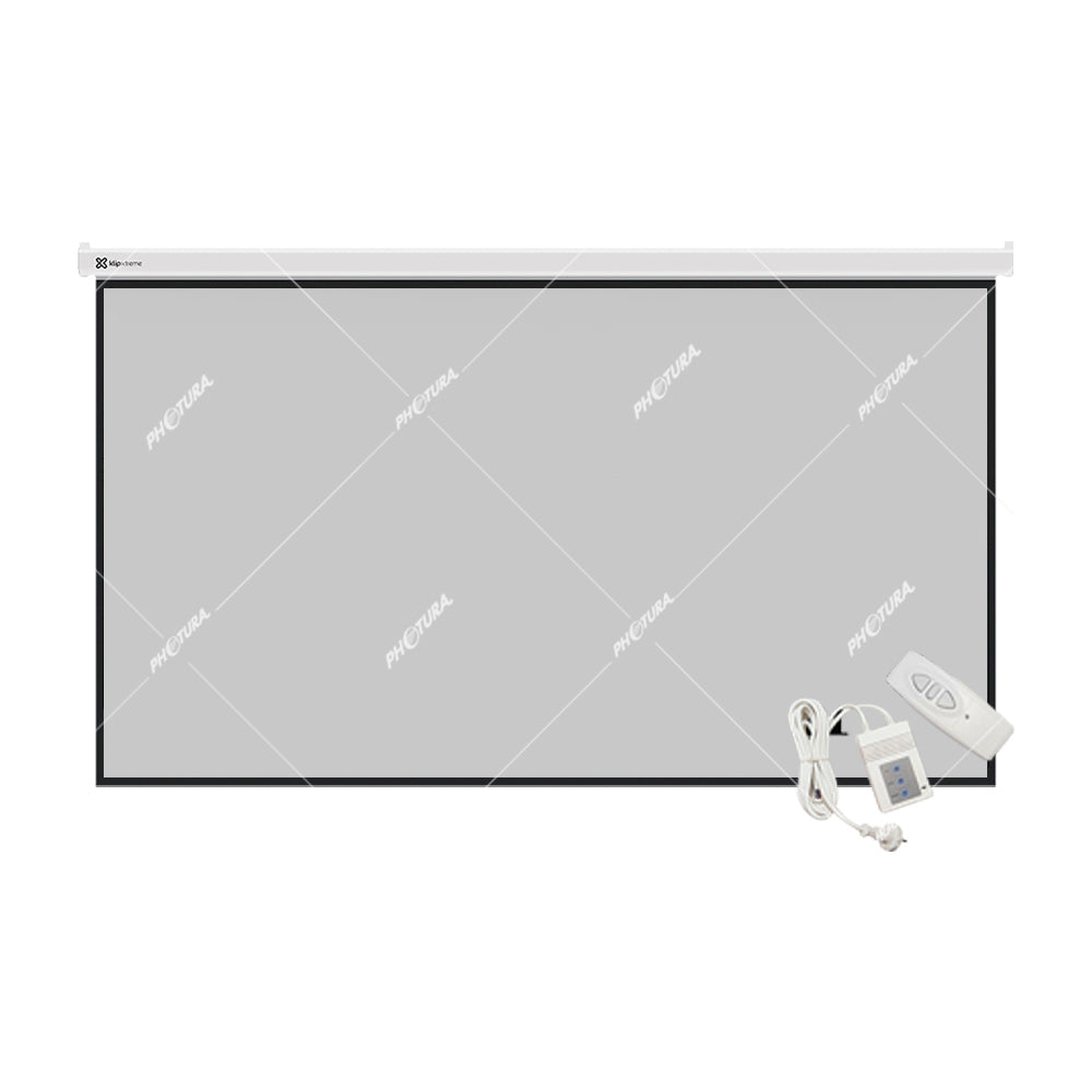 Klip Xtreme Pantalla Motorizada para Proyector de 120" | Para Pared y Techo | 16:9