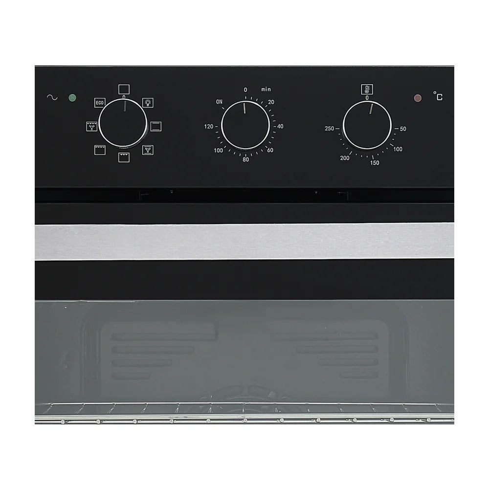 Drija Latino 60 Black Eléctrico Horno Multifuncional Empotrable Eléctrico | Puerta de Doble Vidrio | 250°C