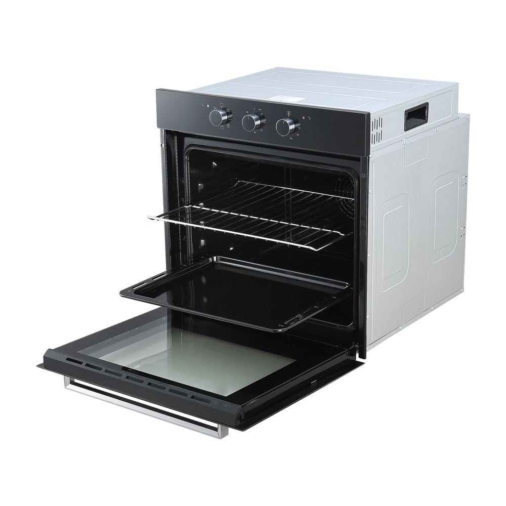 DRIJA Latino 60 Black Horno Multifuncional Empotrable Eléctrico | Puerta de Doble Vidrio | 250°C