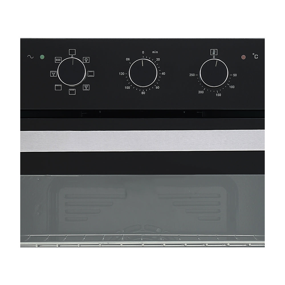 DRIJA Latino 60 Black Horno Multifuncional Empotrable Eléctrico | Puerta de Doble Vidrio | 250°C