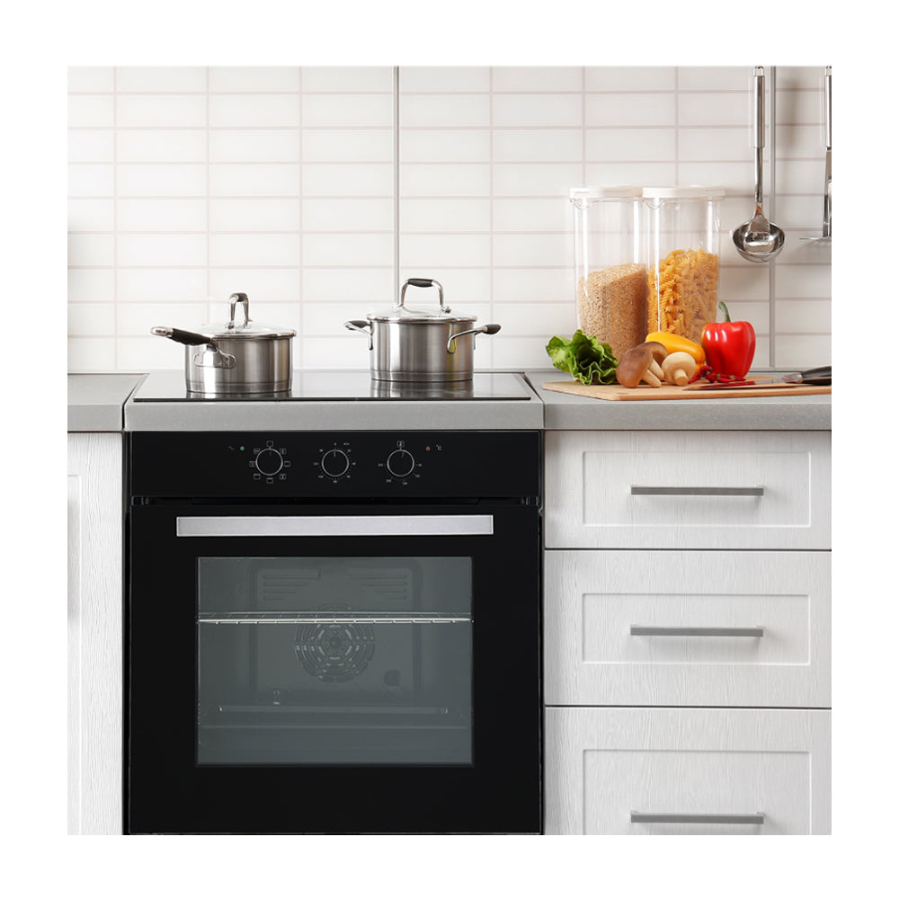 DRIJA Latino 60 Black Horno Multifuncional Empotrable Eléctrico | Puerta de Doble Vidrio | 250°C