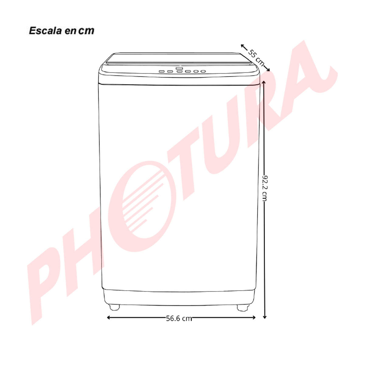 Drija Lavatrice 1305 Lavadora Automática de Carga Superior | Panel Digital | Programable | Lavado Rápido | 13.5kg | Gris