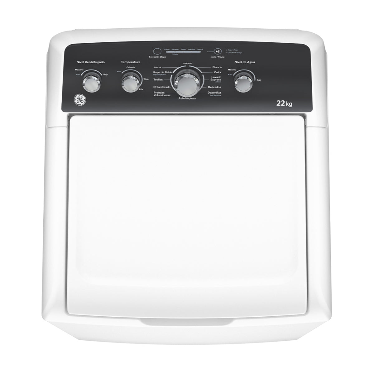 General Electric Lavadora Automática de Carga Superior | 11 Programas Automáticos | Agitador | 22kg