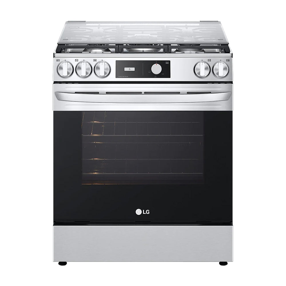 LG Estufa a Gas de Acero Inoxidable | 5.8p3 | Ultra Heat | Easy Clean | Tapa | Plancha | 30" | 5 Quemadores