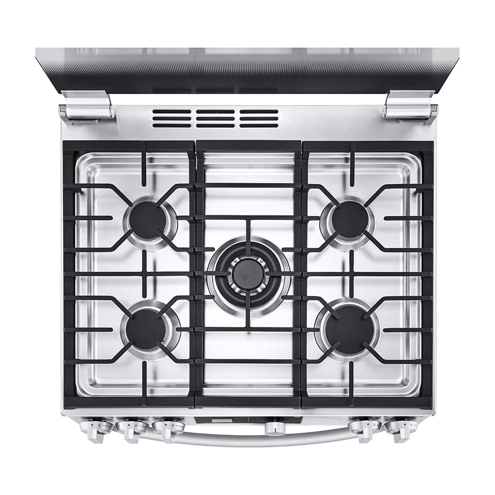 LG Estufa a Gas de Acero Inoxidable | 5.8p3 | Ultra Heat | Easy Clean | Tapa | Plancha | 30" | 5 Quemadores
