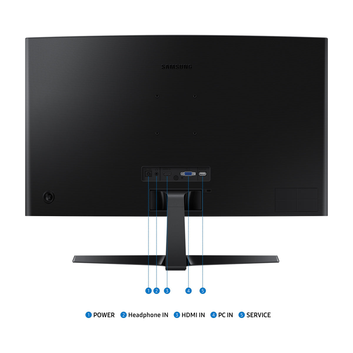 Samsung Essential S36GD Monitor Curvo VA LED Full HD de 27" | Diseño Ultra Fino | Flicker Free | Game Mode