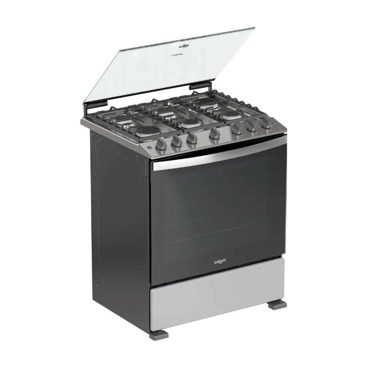 Whirlpool Estufa a Gas de Acero Inoxidable | Xpert Flamma | Ever Clean | Tapa | Plancha | 30" | 6 Quemadores