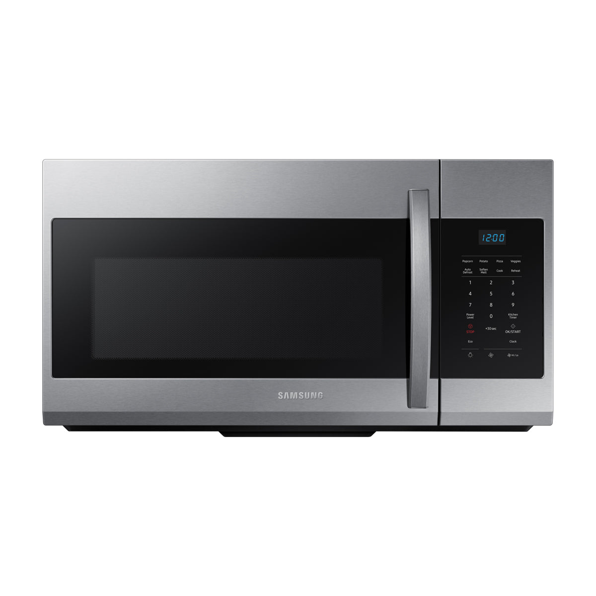 Samsung Microondas Extractor OTR de 1000W | Auto Cook | Glass Touch Panel | Interior de Cerámica | 1.7p3 | Plateado