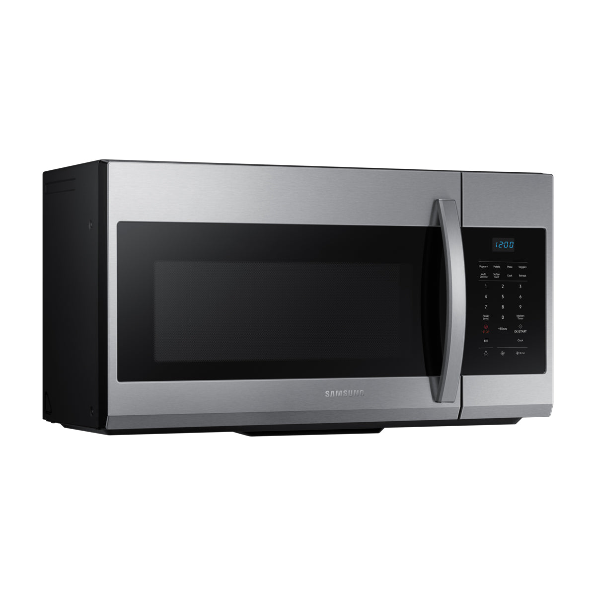 Samsung Microondas Extractor OTR de 1000W | Auto Cook | Glass Touch Panel | Interior de Cerámica | 1.7p3 | Plateado