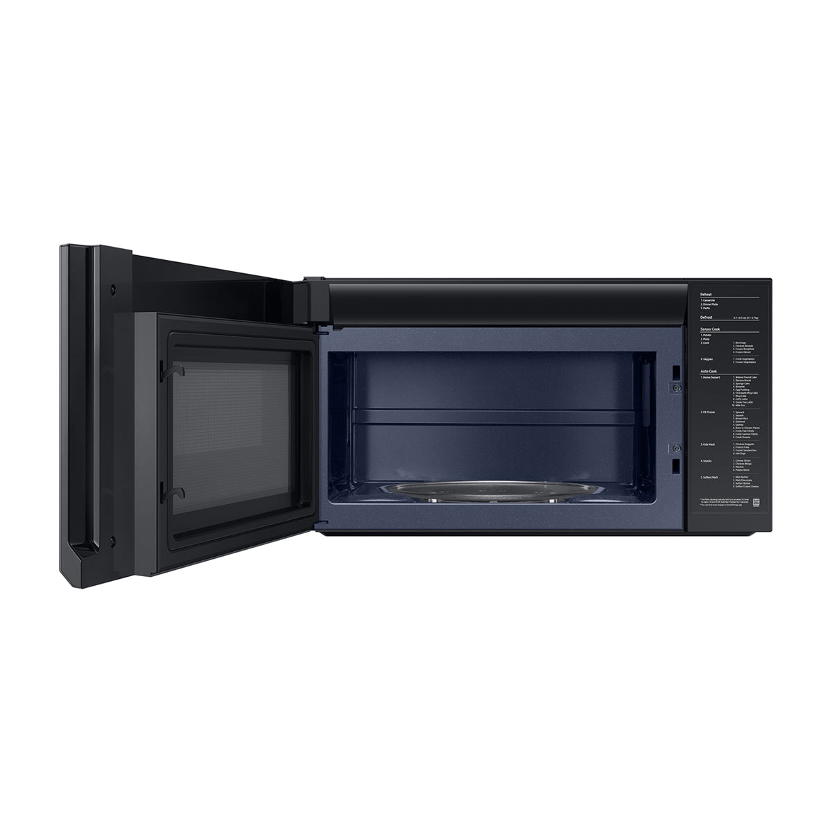 Samsung BESPOKE Microondas Extractor OTR de 1000W | Cocción con Sensor | Glass Touch Control | Interior de Cerámica | 2.1p3 | Plateado
