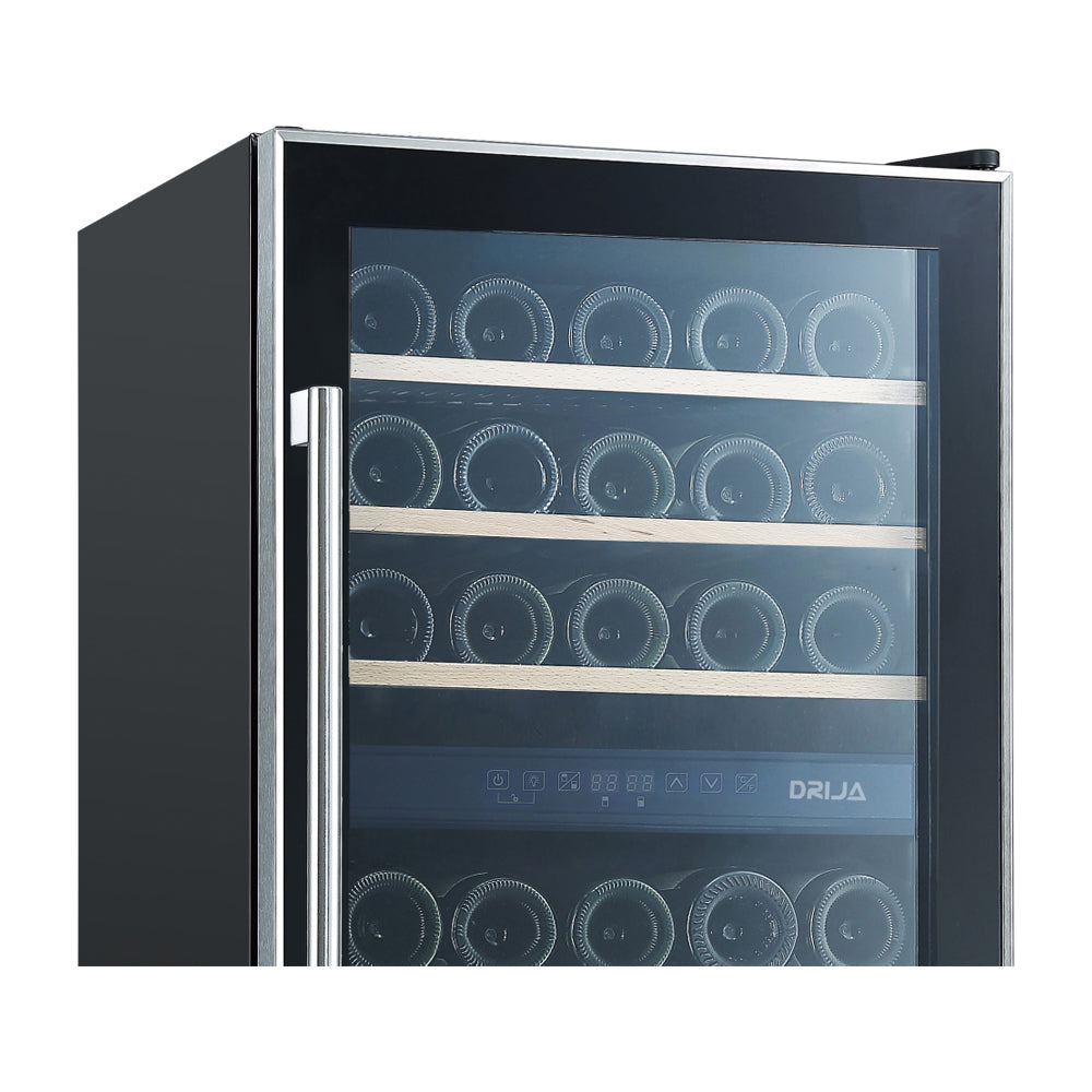 Drija Merlot 29 Vinera de Compresor de 29 Botellas | Rejillas de Madera Deslizables