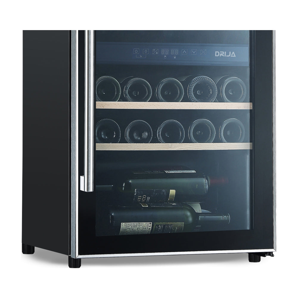 Drija Merlot 29 Vinera de Compresor de 29 Botellas | Rejillas de Madera Deslizables