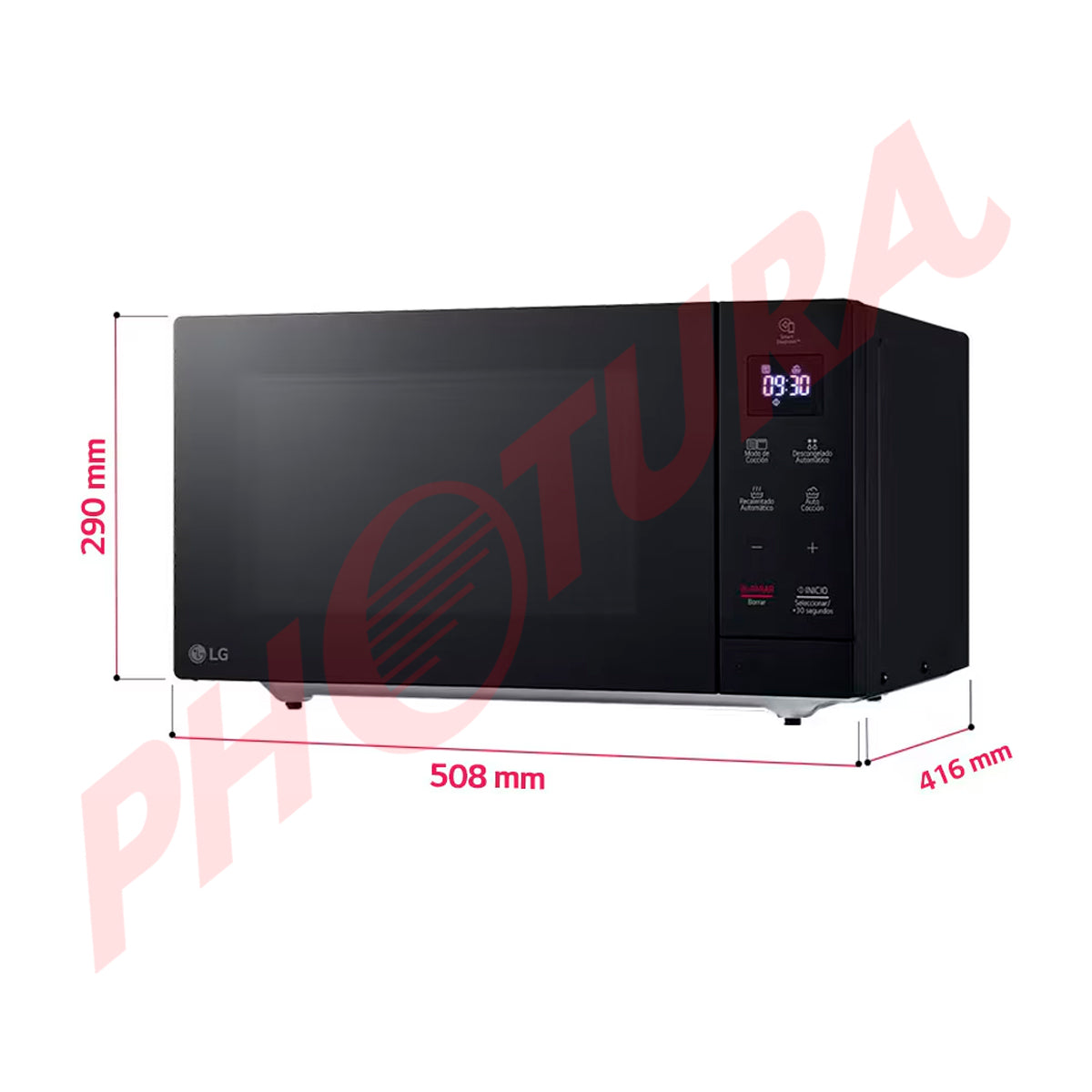 LG Microondas NeoChef Slim de 900W | Grill | 1.1p3 | Negro