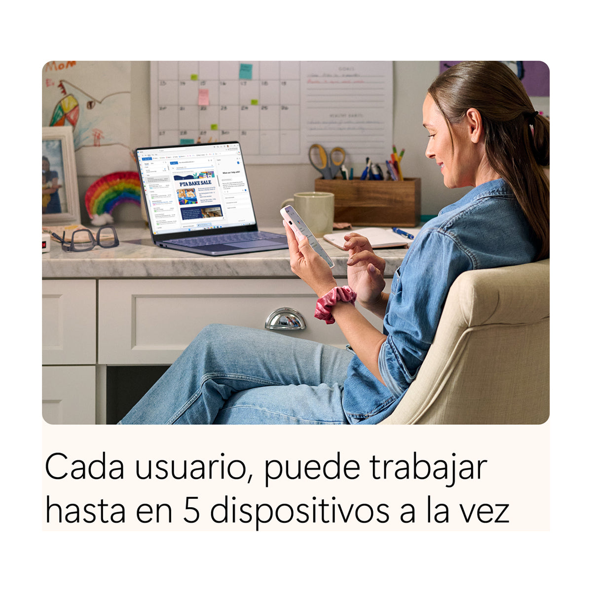Microsoft 365 Familia Suscripción de 1 Año | Copilot IA | 6 Personas | 5 Dispositivos / Persona