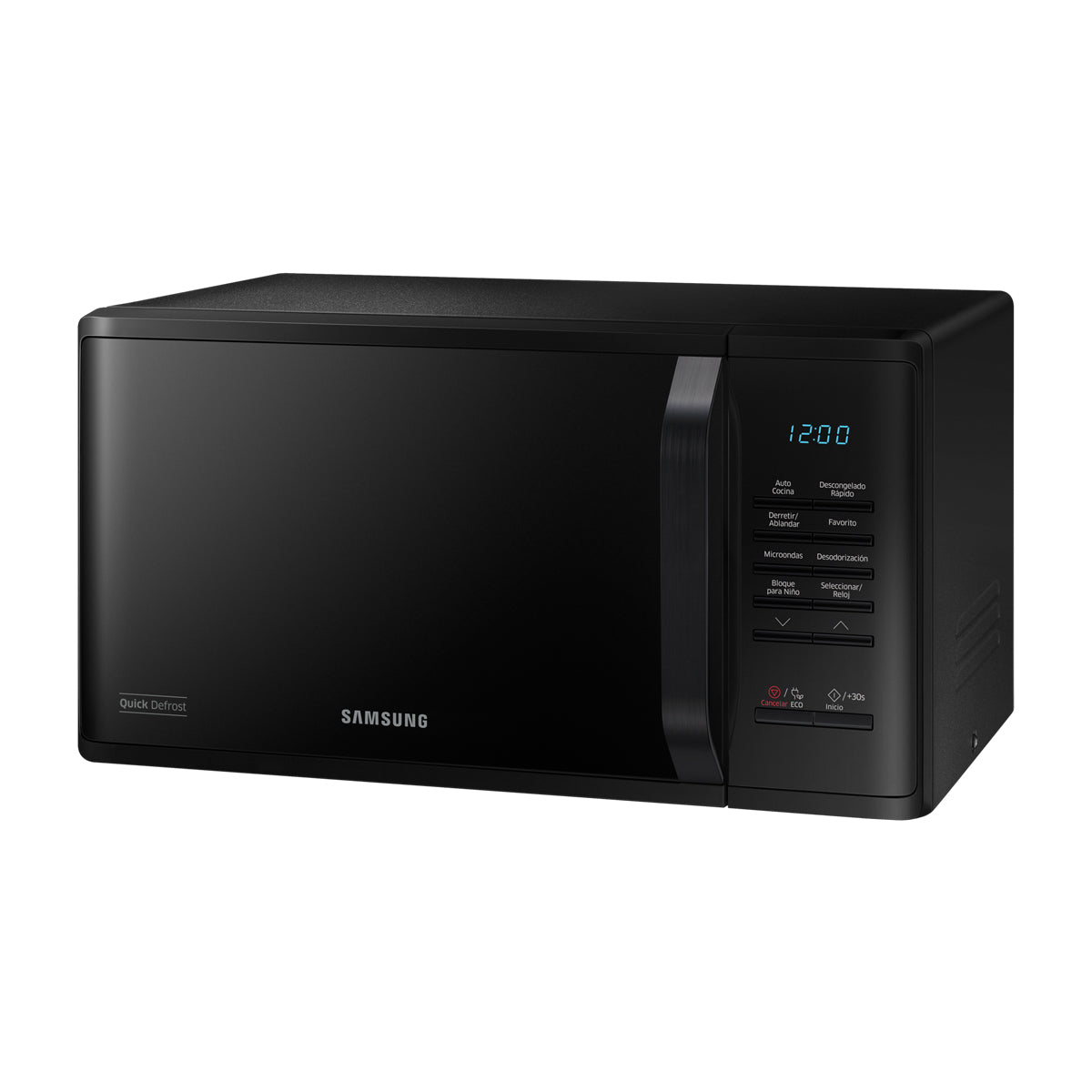 Samsung Microondas de 800W | Interior de Cerámica | Modo Eco | 0.8p3 | Negro