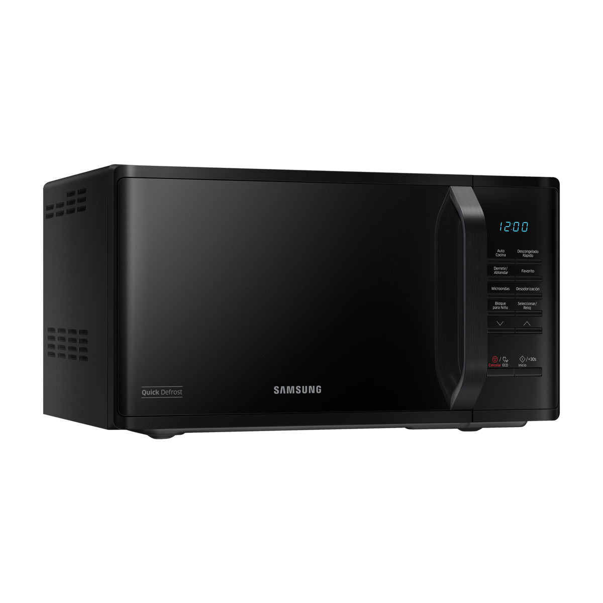 Samsung Microondas de 800W | Interior de Cerámica | Modo Eco | 0.8p3 | Negro
