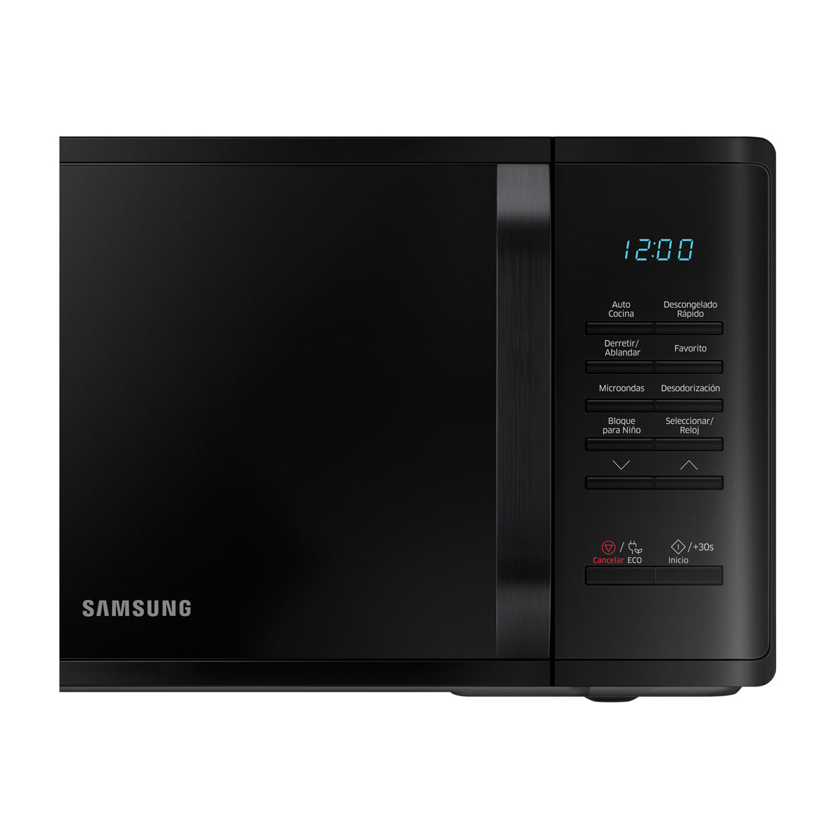 Samsung Microondas de 800W | Interior de Cerámica | Modo Eco | 0.8p3 | Negro