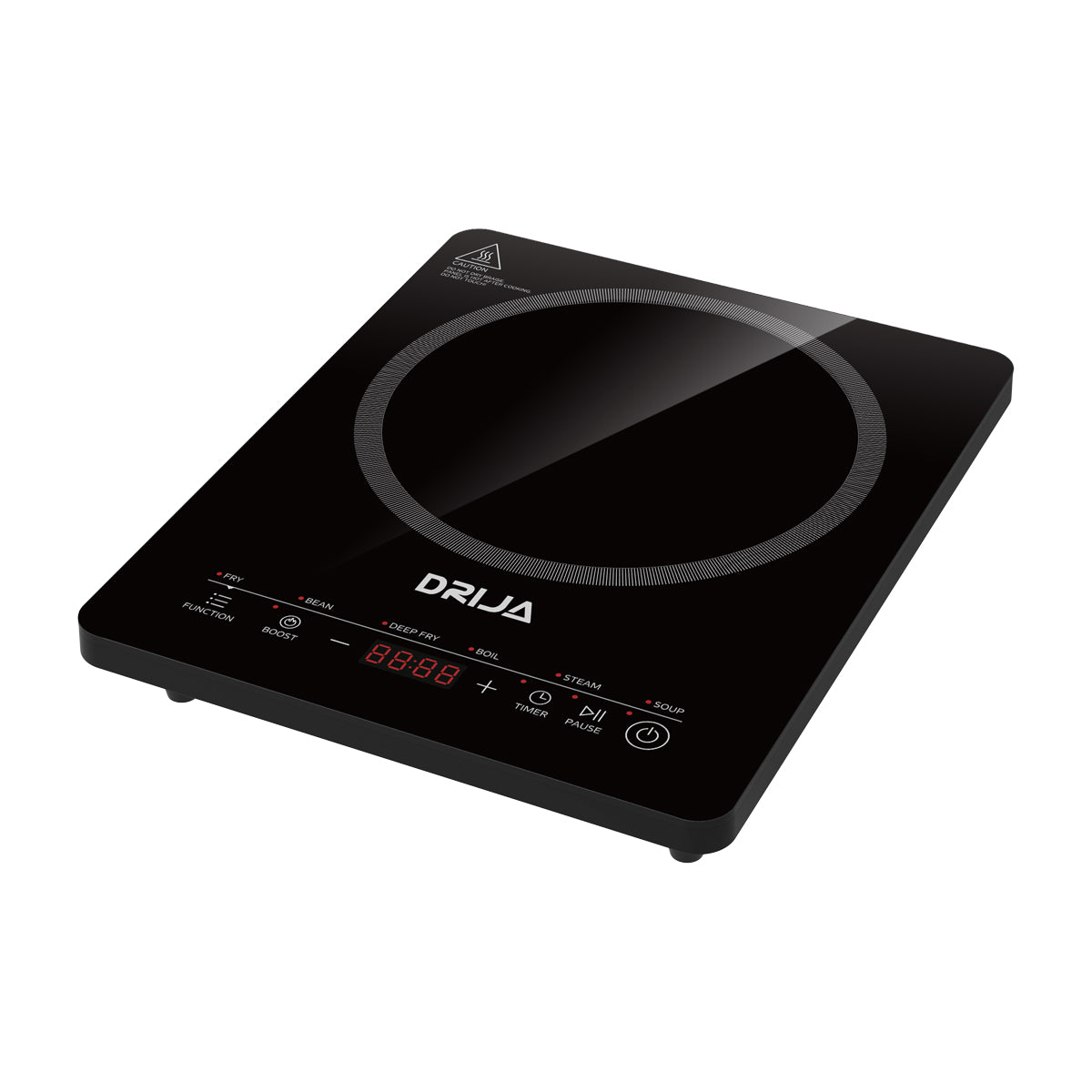 Drija Múnich 28 Induktion Estufa de Mesa Eléctrica de Vitrocerámica | 1 Quemadores | Control Táctil