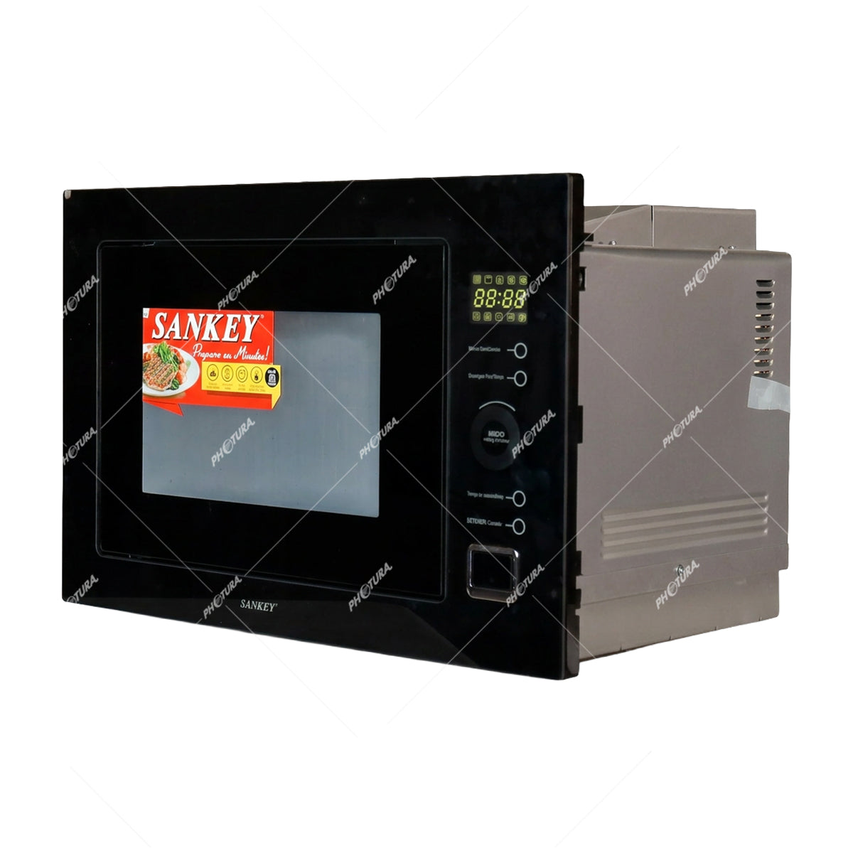 Sankey Microondas Empotrable de 1450W | 0.9p3 | Cocción Grill | Negro