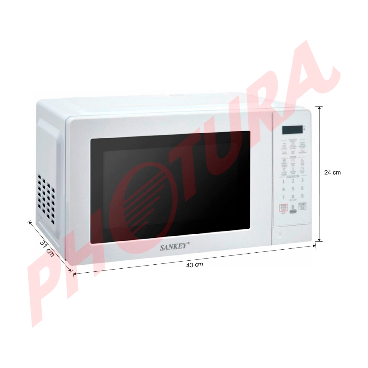 Sankey Microondas de 700W | Magic Wave | 0.7p3 | Menús automáticos | Blanco