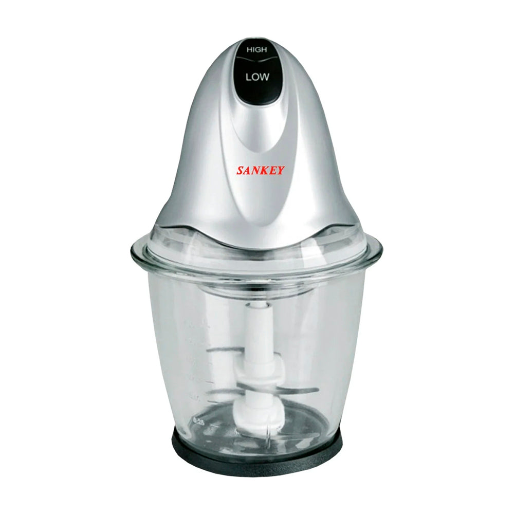 Sankey Picatodo de 1.5L | Vaso de Vidrio | Anti-Resbalante | Plateado