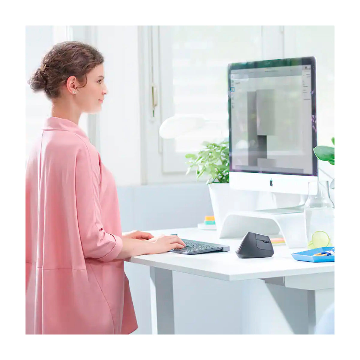 Logitech MX Vertical Mouse Ergonómico Inalámbrico | Bluetooth | Negro